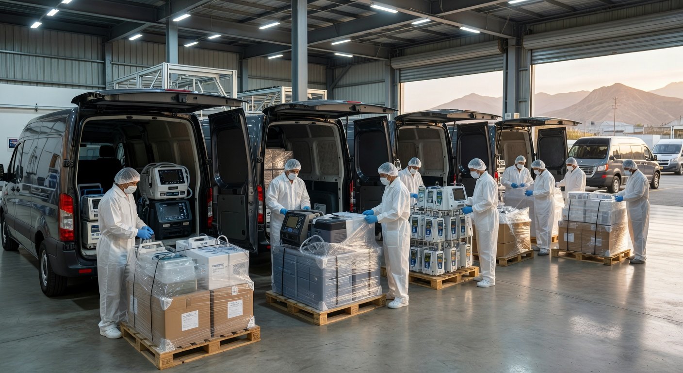 Transporte urgente para el sector salud: Traslado de equipos: Imagen principal