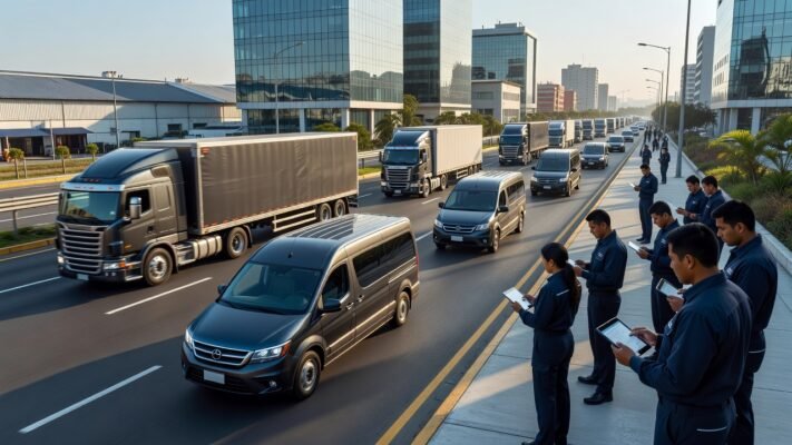 Servicio de transporte terrestre para empresas