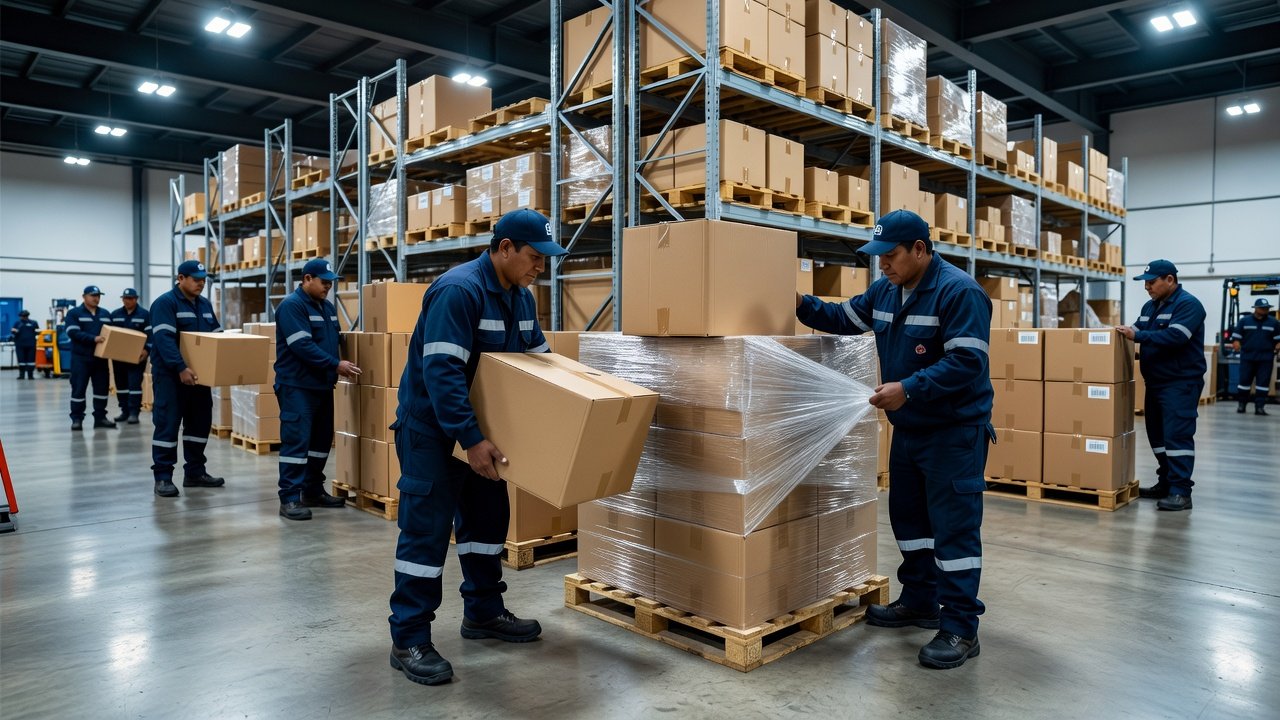 Servicios de embalaje para empresas