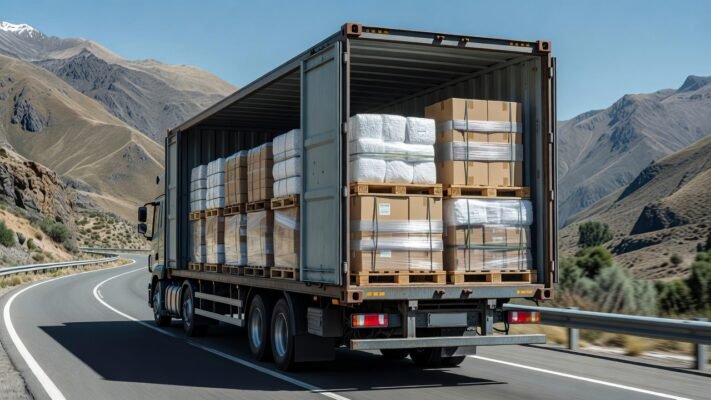 Transporte de carga frágil para empresas