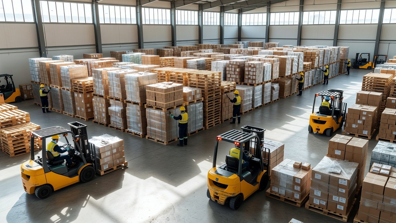 Servicios de paletizado en logística