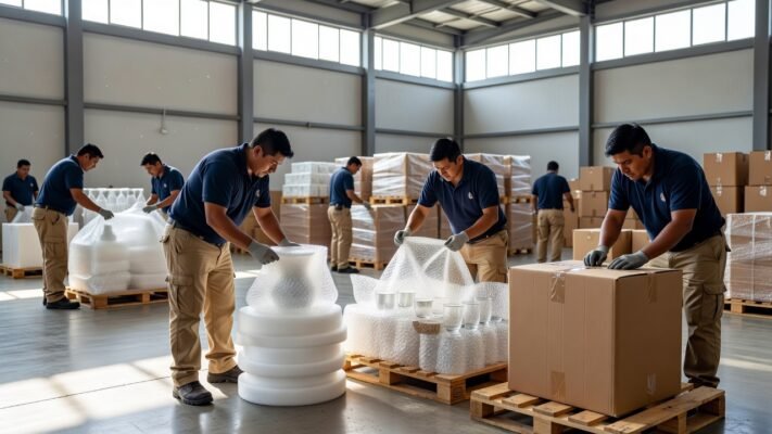 Embalaje de productos delicados para empresas