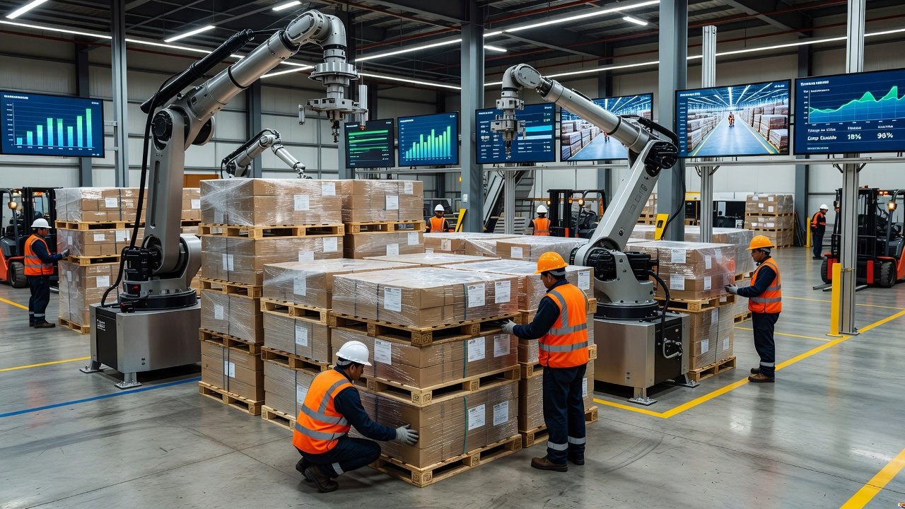 Paletizado industrial para grandes volúmenes: Imagen principal