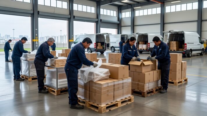 Servicios de embalaje empresarial