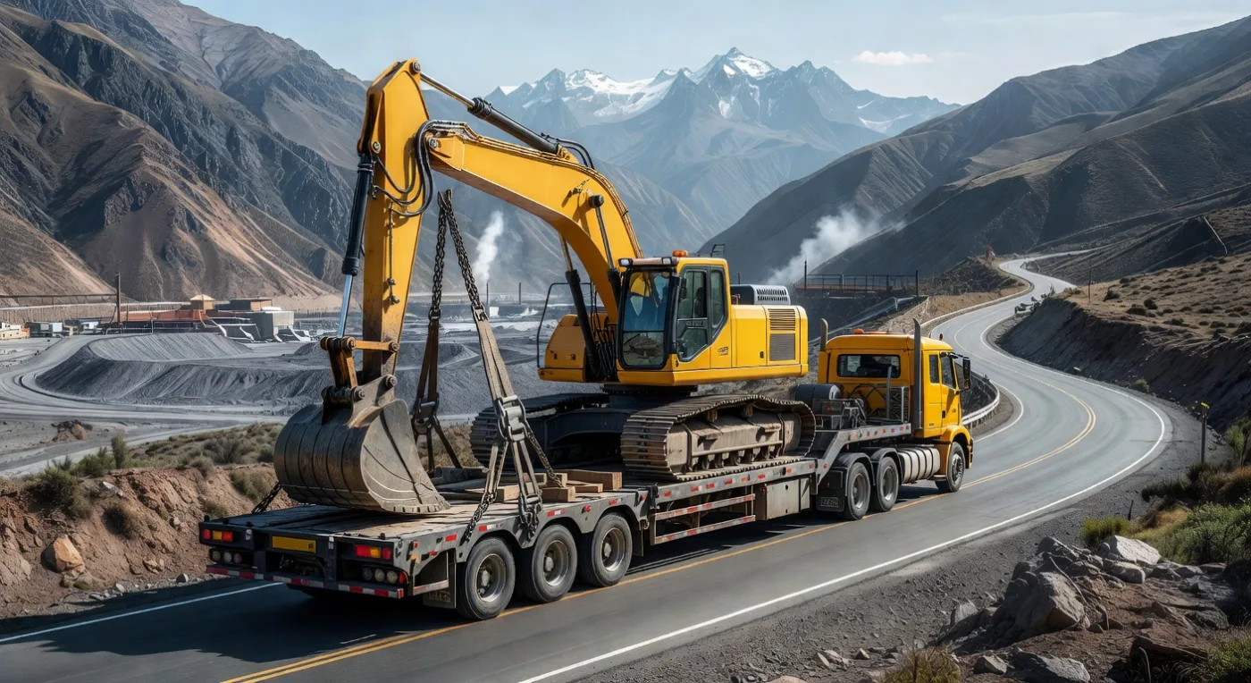 Transporte especializado de maquinaria en Perú