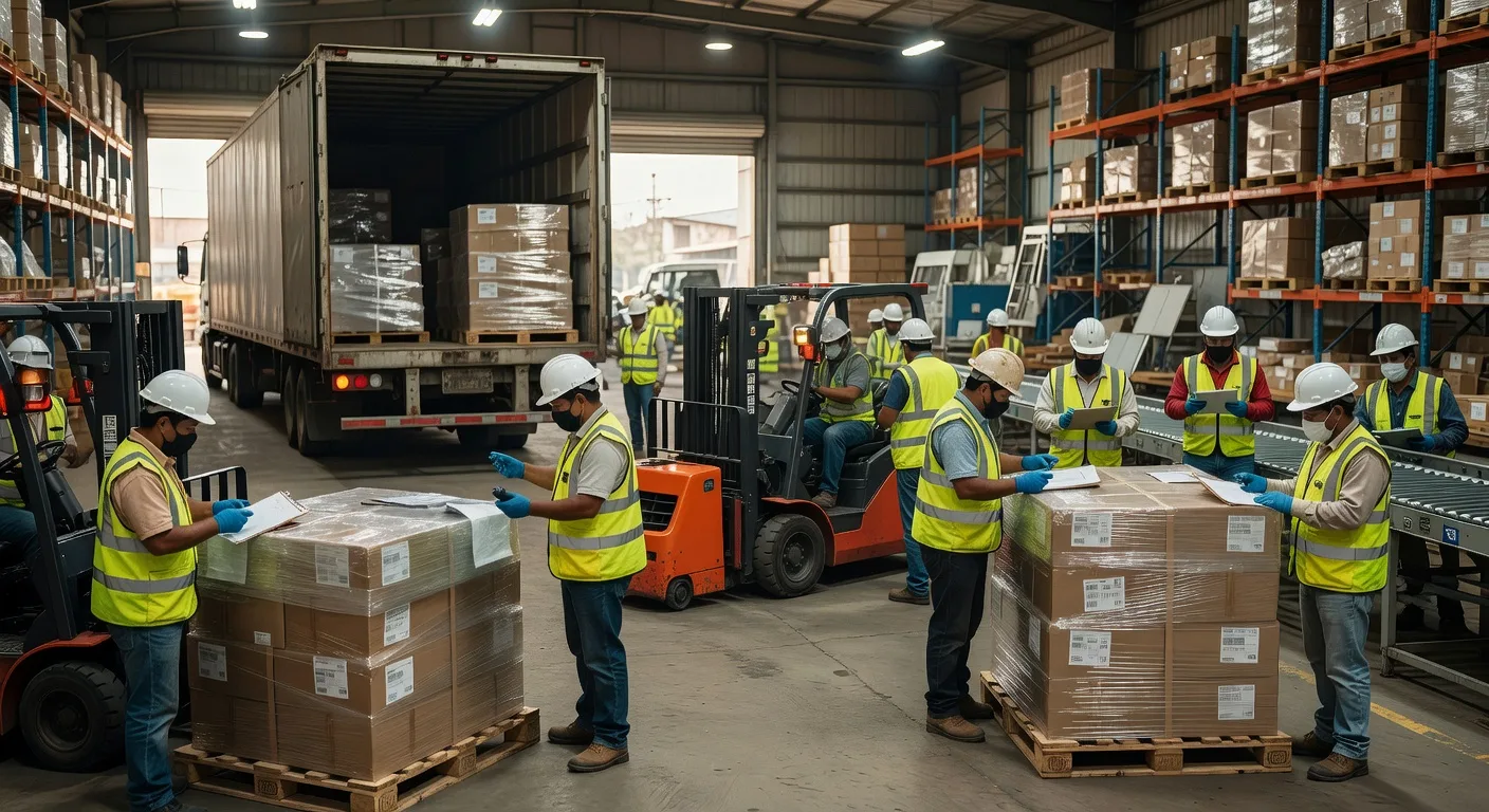 Proceso de recepción de mercancías en almacén: Imagen principal